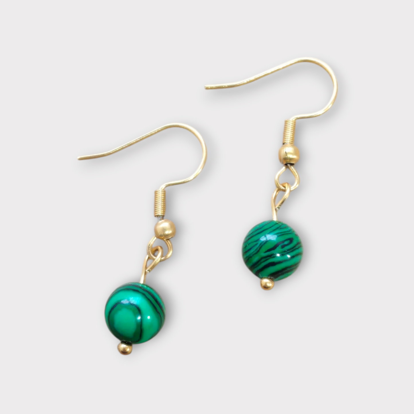 Boucles d'oreilles Aurora - Malachite