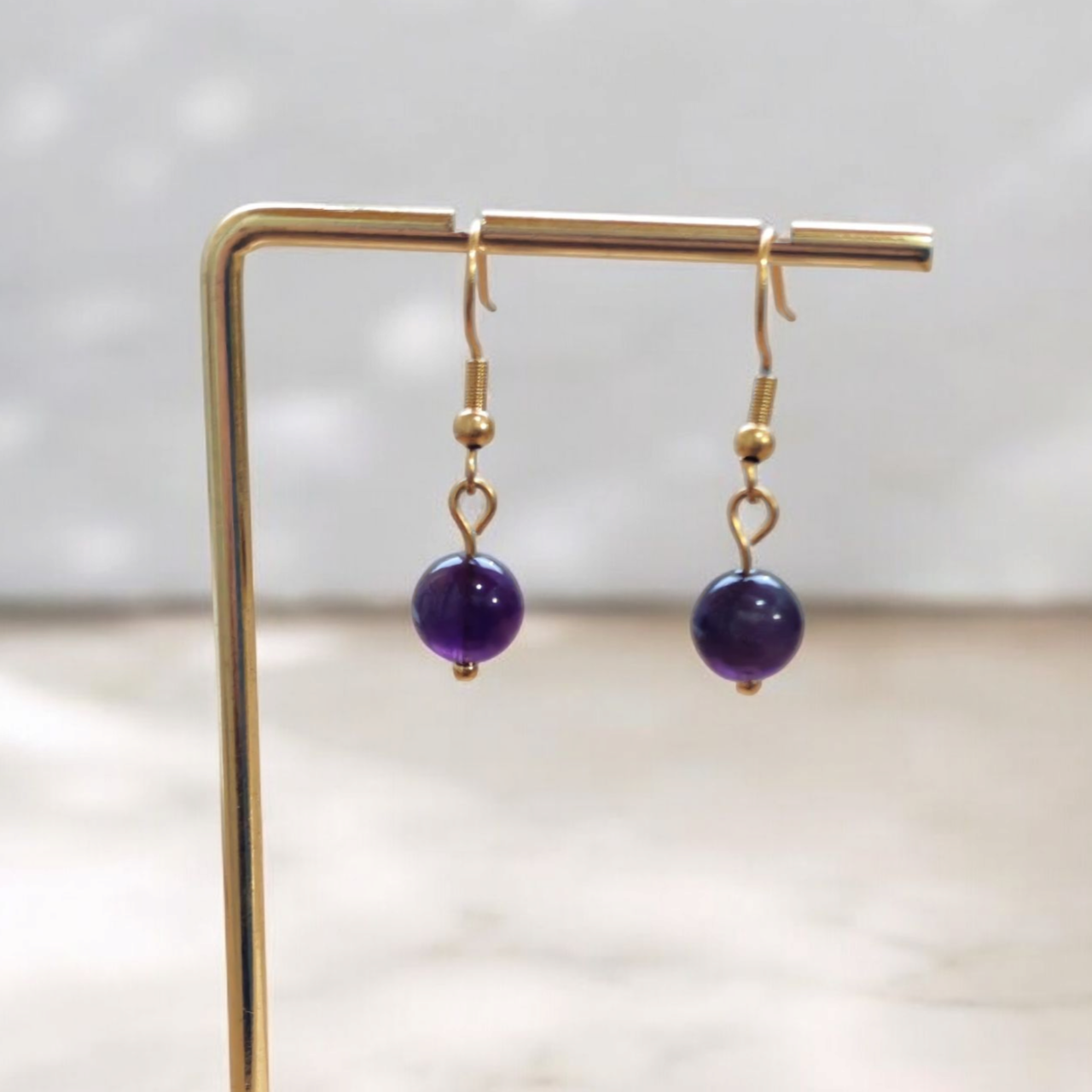 Boucles d'oreilles Aurora - Améthyste