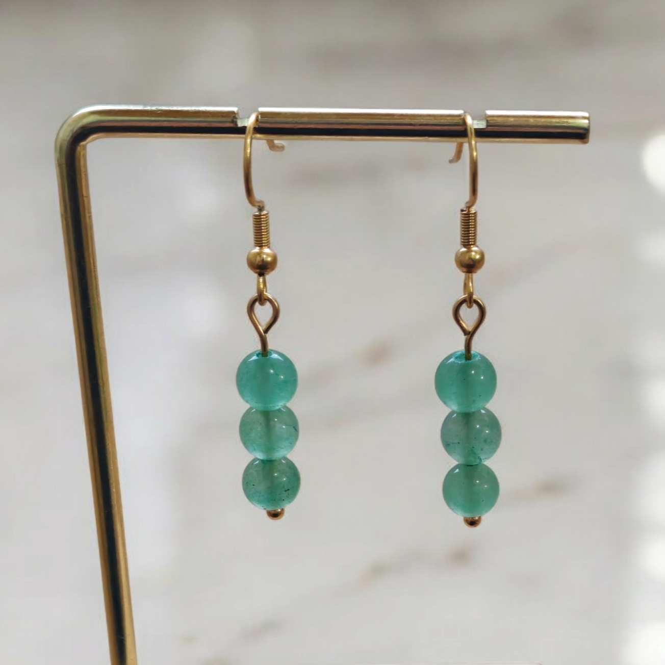 Boucles d'oreilles Trinity - Aventurine