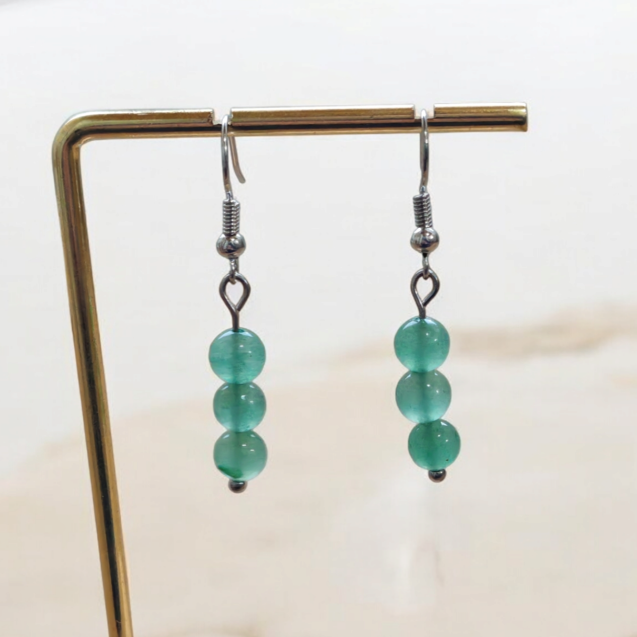 Boucles d'oreilles Trinity - Aventurine