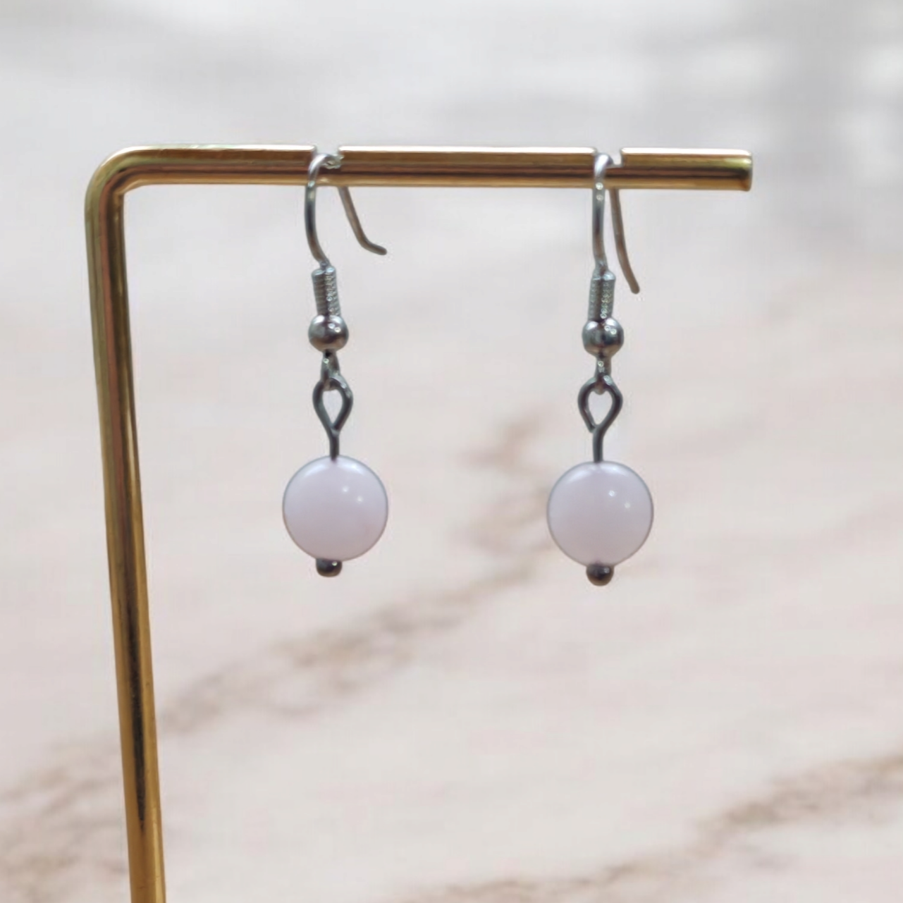 Boucles d'oreilles Aurora - Quartz Rose