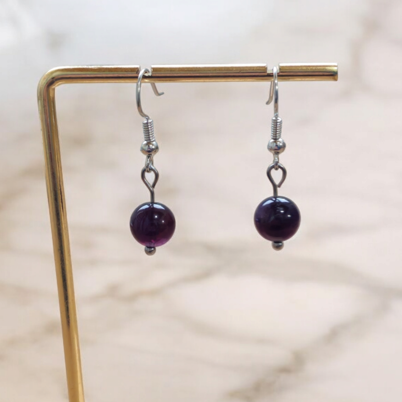 Boucles d'oreilles Aurora - Améthyste