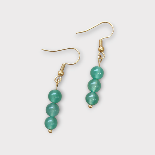 Boucles d'oreilles Trinity - Aventurine