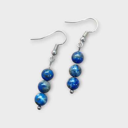 Boucles d'oreilles Trinity - Lapis Lazuli