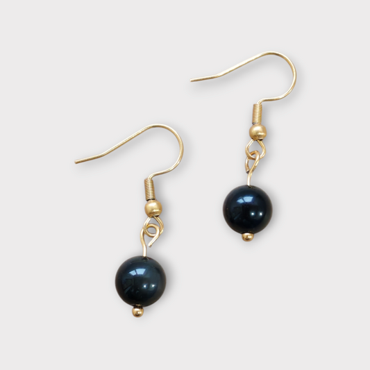 Boucles d'oreilles Aurora -  Obsidienne