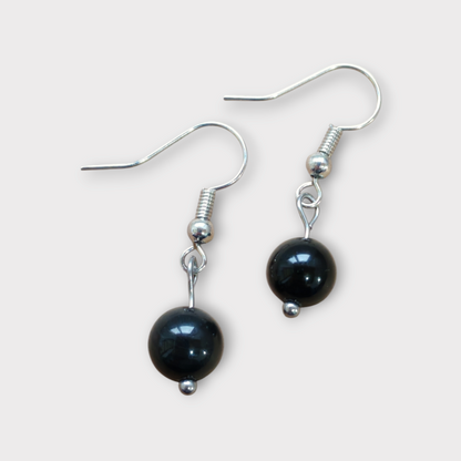 Boucles d'oreilles Aurora -  Obsidienne