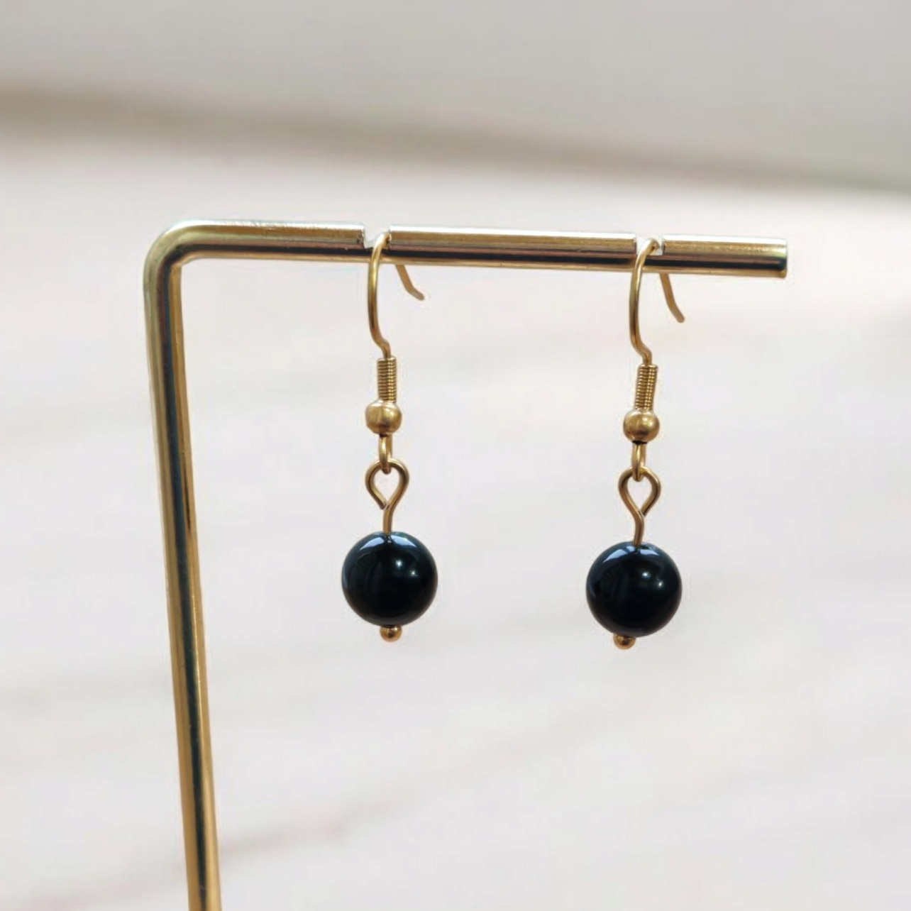 Boucles d'oreilles Aurora -  Obsidienne