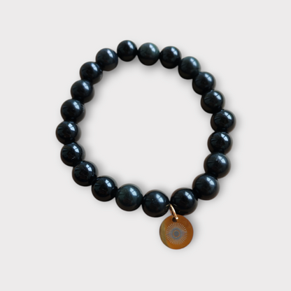 Bracelet Gaia - Obsidienne