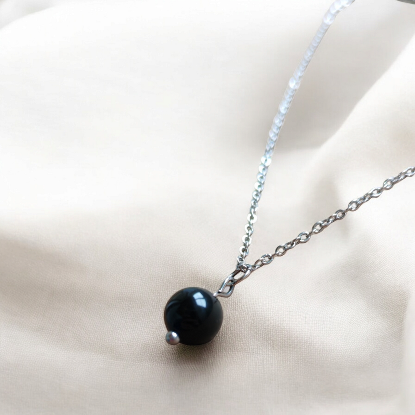 Collier Aurora - Obsidienne