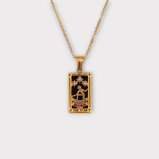 Collier Tarot "The Star" - Doré